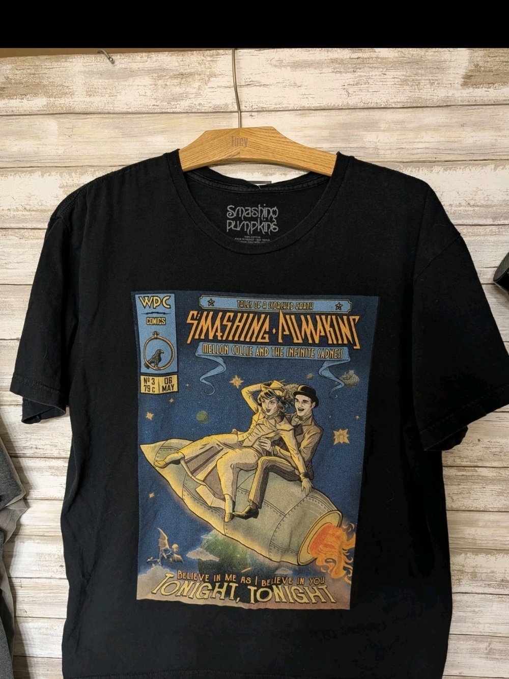 Smashing Pumpkins Black Graphic Short Sleeve Tee